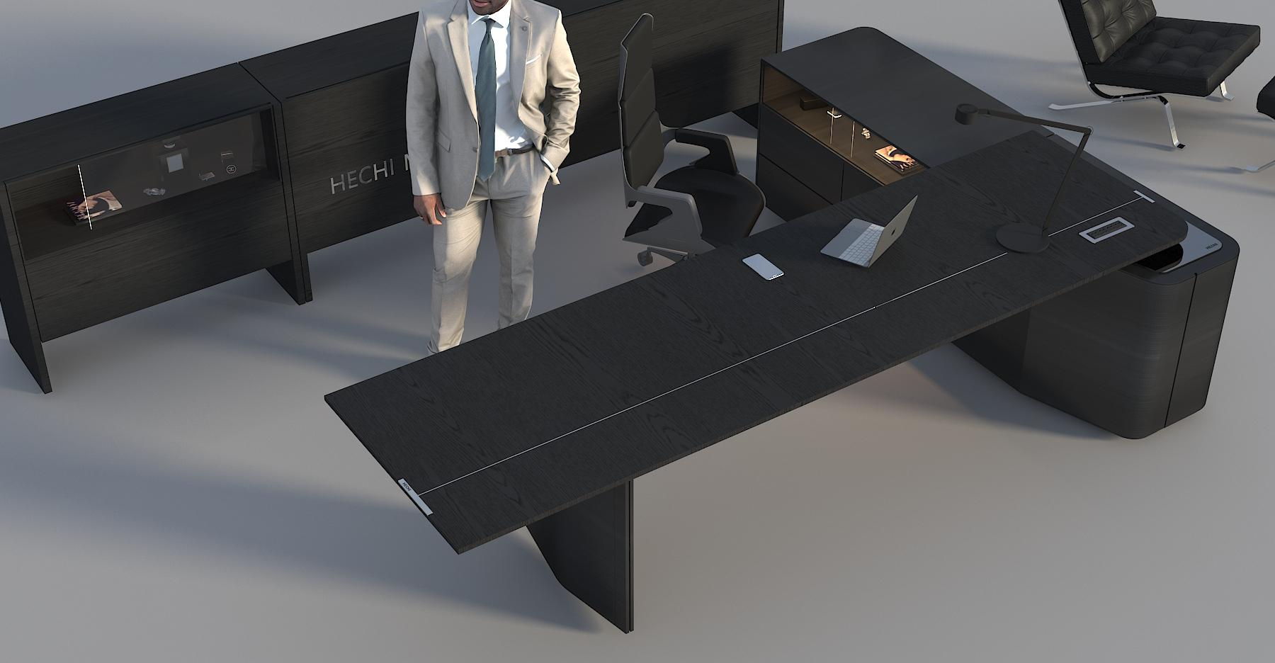 Executive Desk for president: basalt lift table