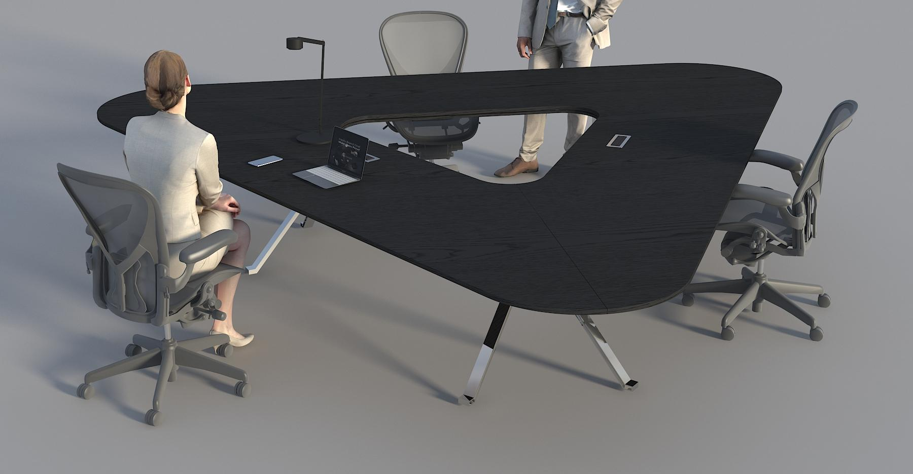 conference table: triangle